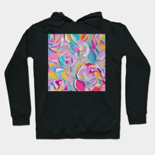 Pastel Floral Collage Hoodie